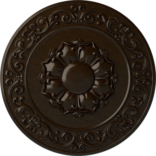 Ekena Millwork Sydney Ceiling Medallion (Fits Canopies up to 5 3/4"), Hand-Painted Bronze, 27 3/4"OD x 2"P CM27SYBZS - main